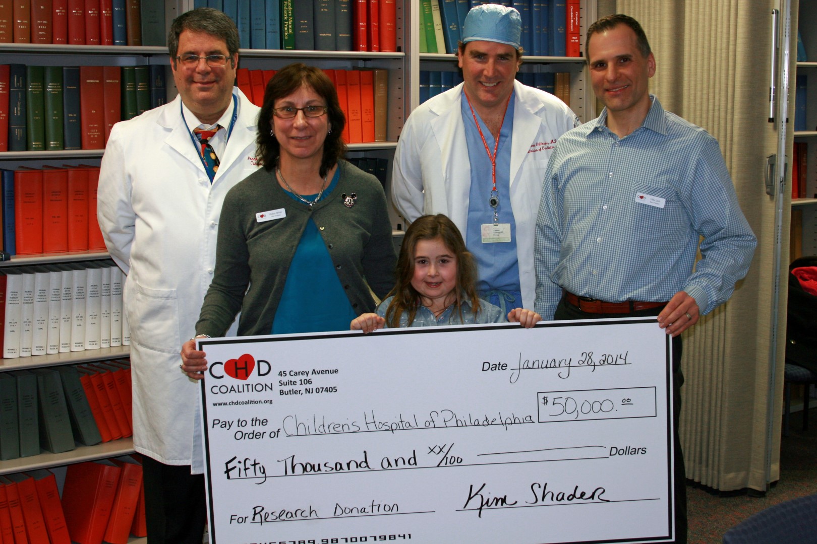 CHD Coalition Donates Over $50,000 for Lifesaving Research