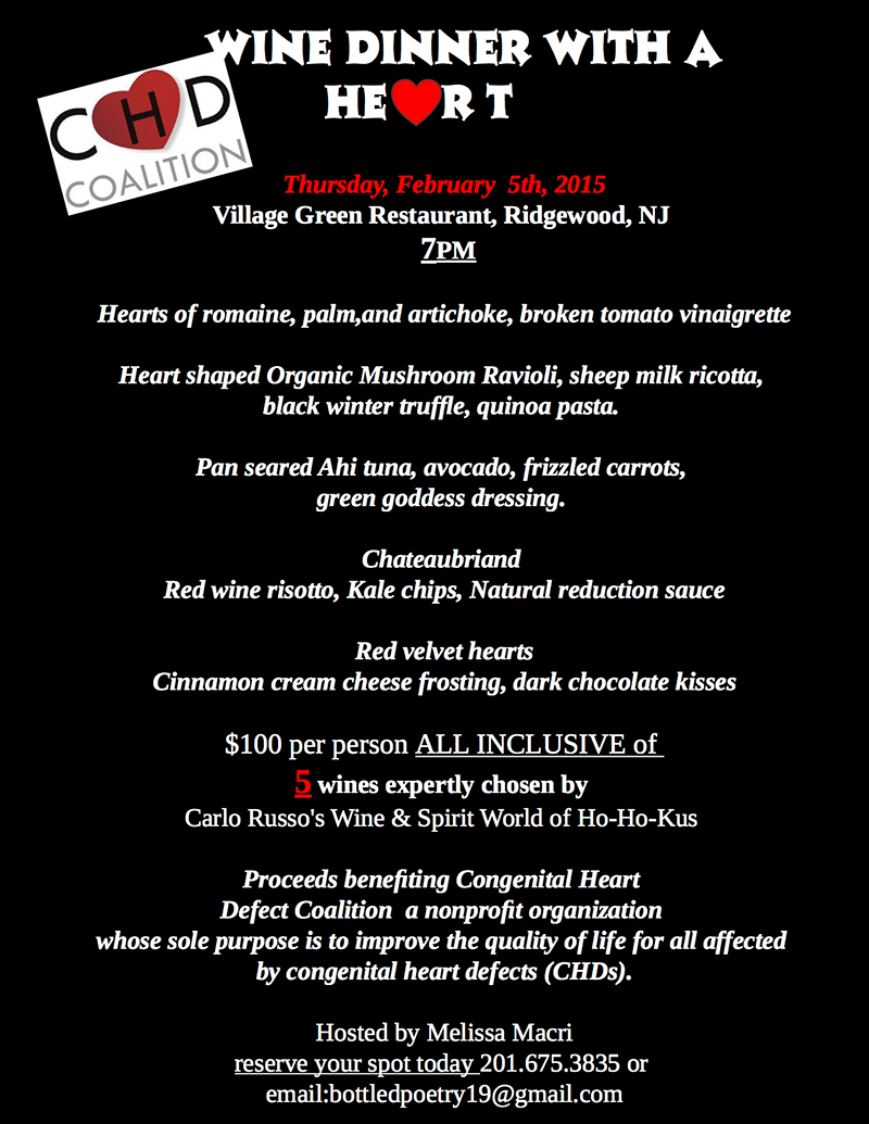 CHD Wine Dinner with a Heart